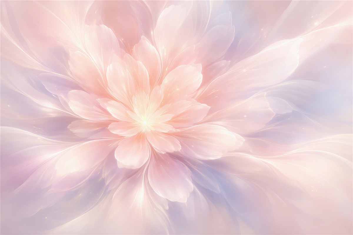 Papier peint fleur pastel de l'harmonie lumineuse