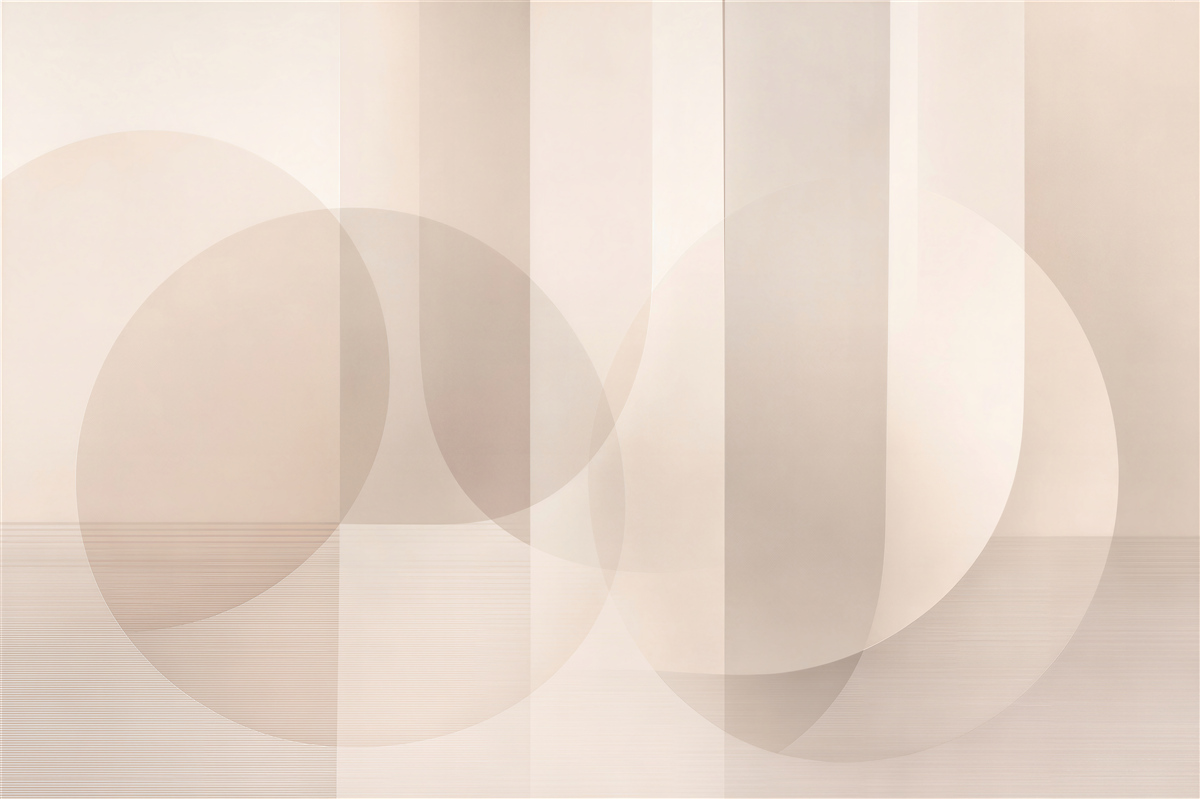 Papier peint géométrie beige minimaliste