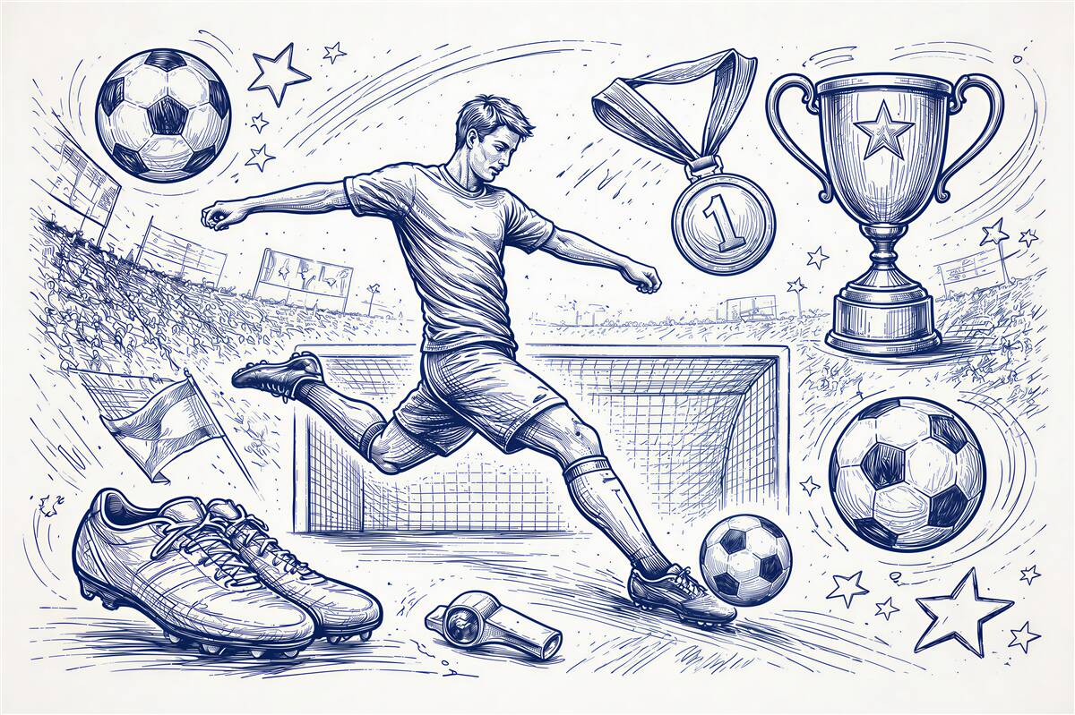 Papier peint rêves de footballeur