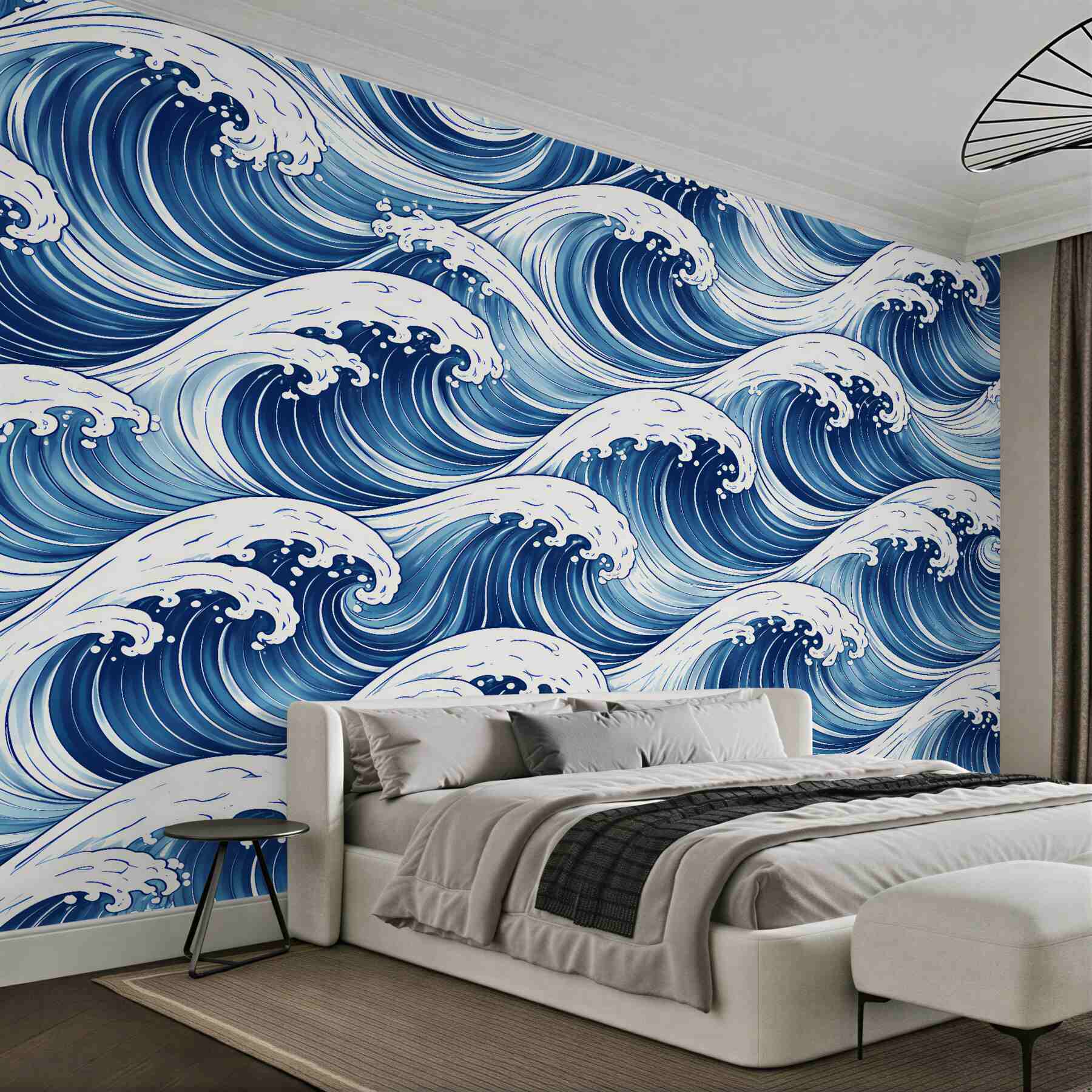 Papier peint vagues océaniques dynamiques
