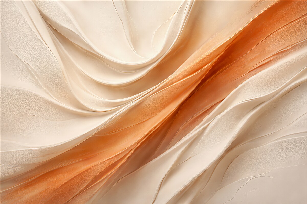 Papier peint vague de soie en beige