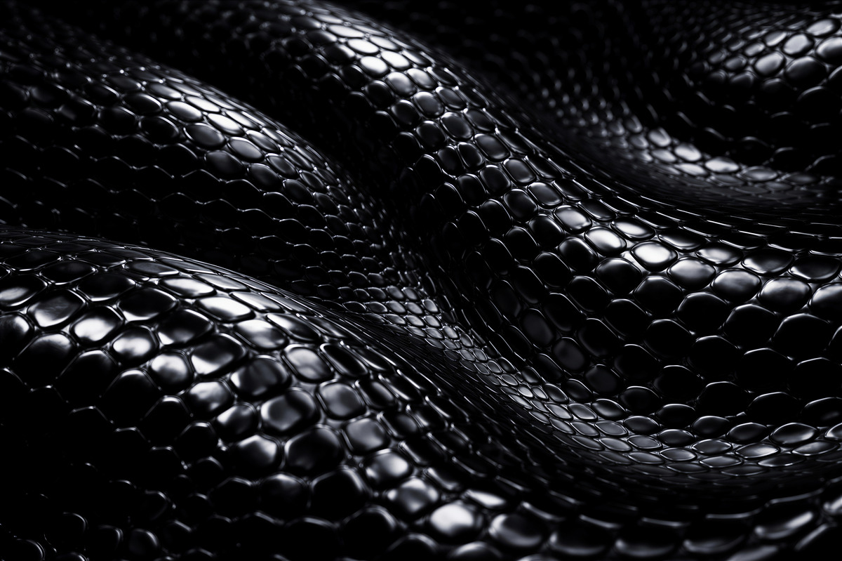 Papier peint structure ondulée noire 3d
