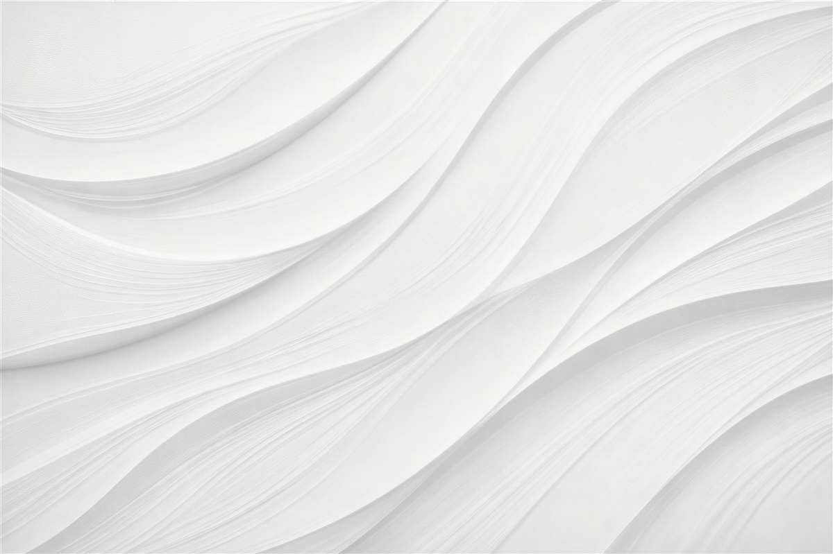 Papier peint lignes blanches ondulantes 3d
