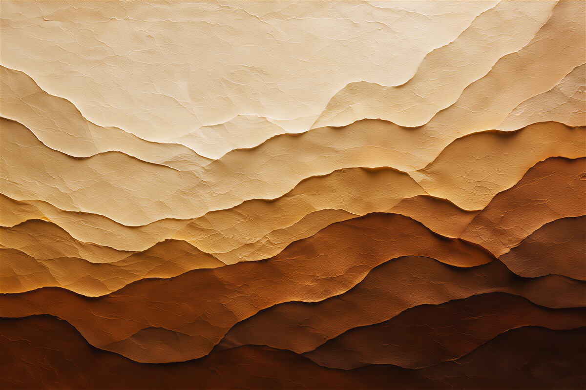 Papier peint formes de sable en couches