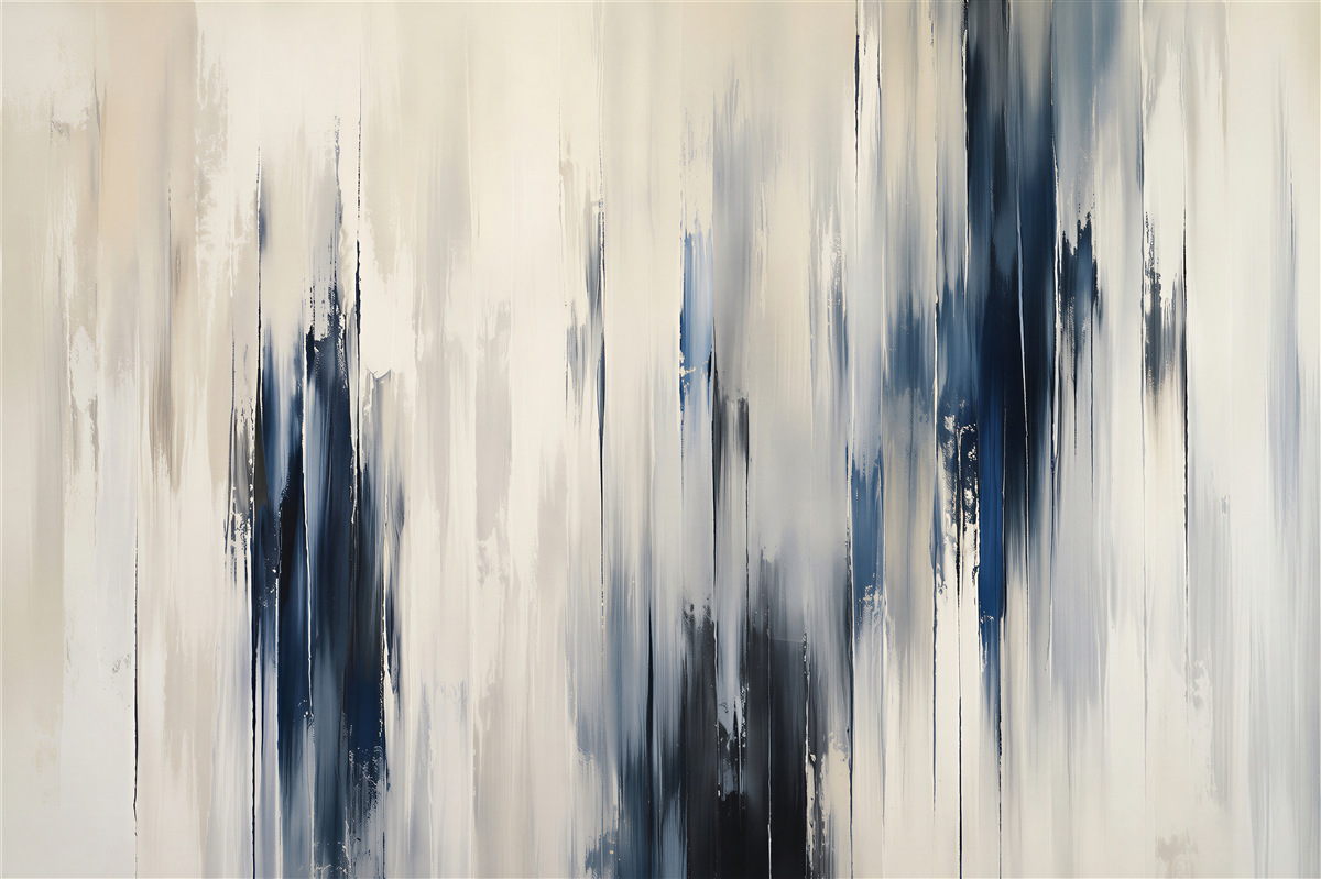 Papier peint bandes bleues d'abstraction