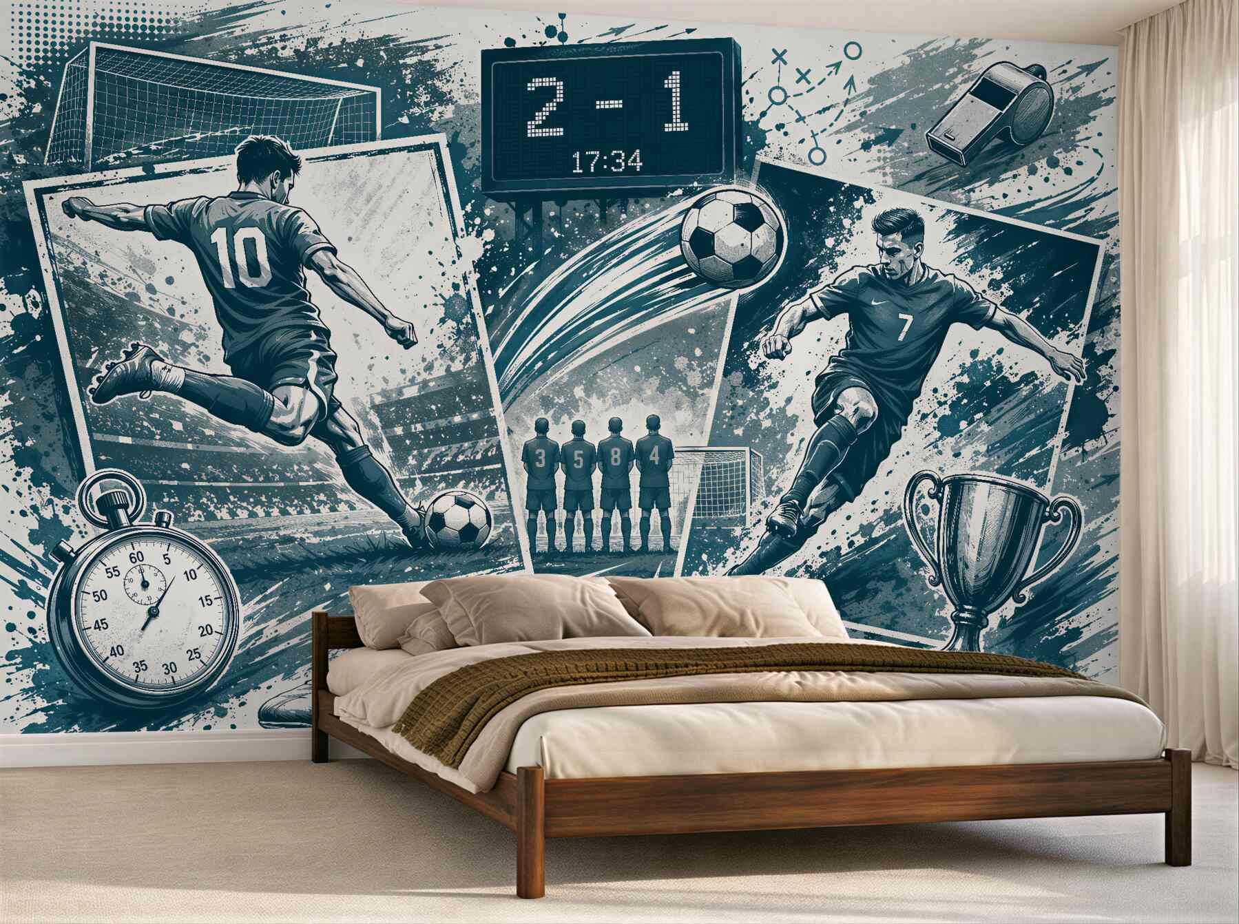 Papier peint énergie de match de football