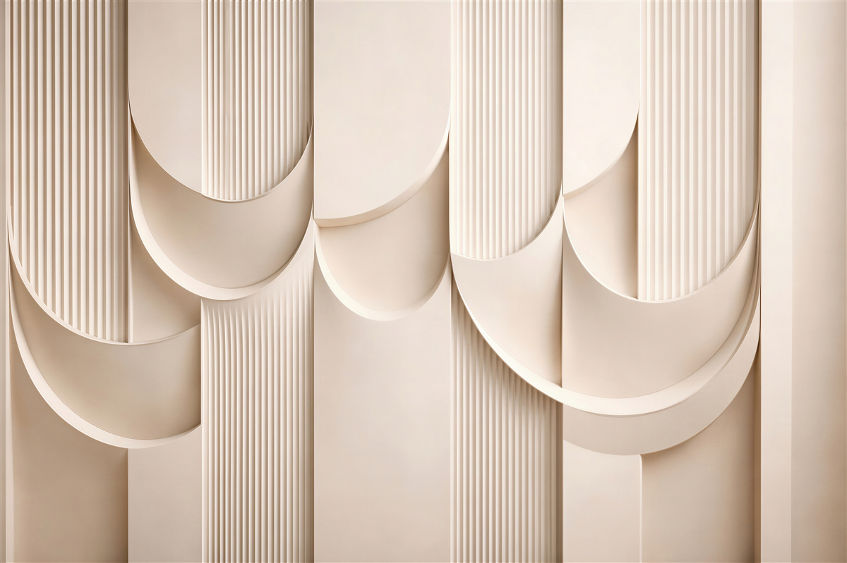 Papier peint abstraction beige en relief élégant