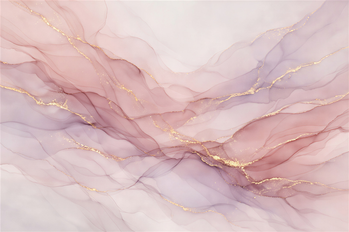 Papier peint brume poudrée avec de l'or