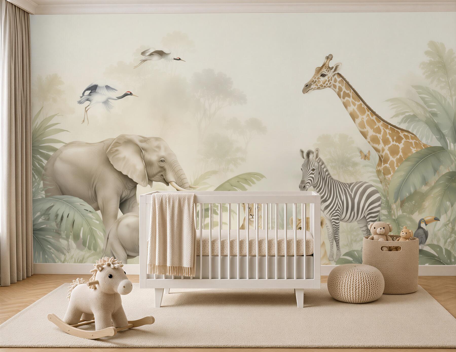 Papier peint Grands animaux tropicaux