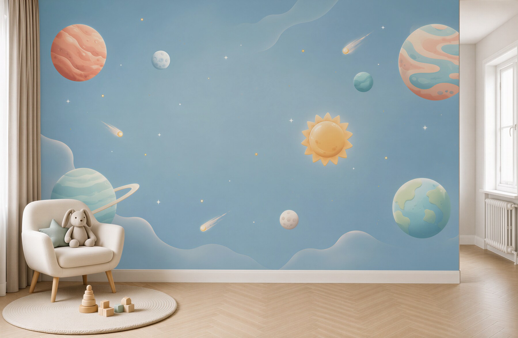 Papier peint Planètes du système solaire