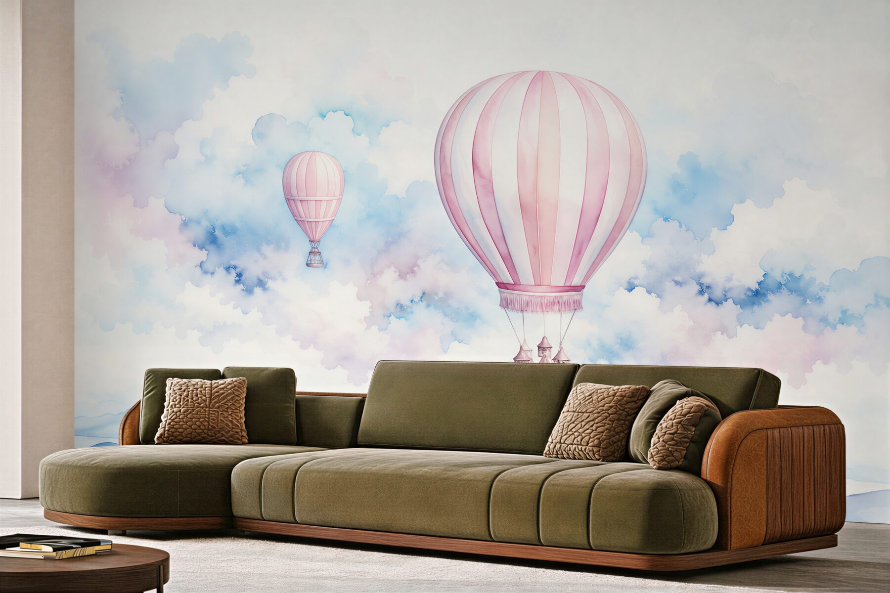 Papier peint Ballons parmi les nuages