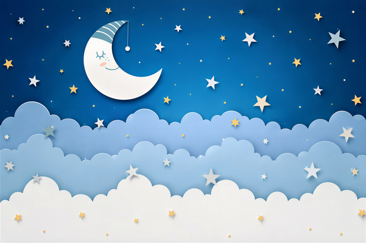 Papier peint La lune dort