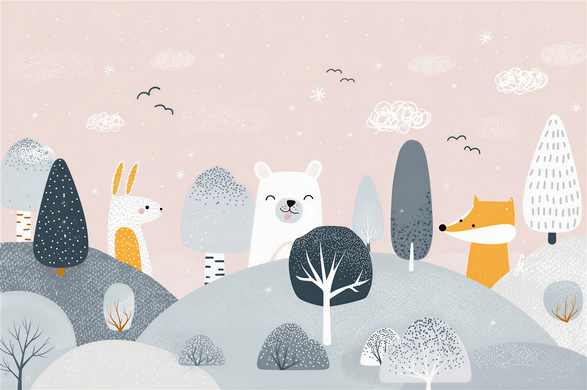 Papier peint Animaux curieux