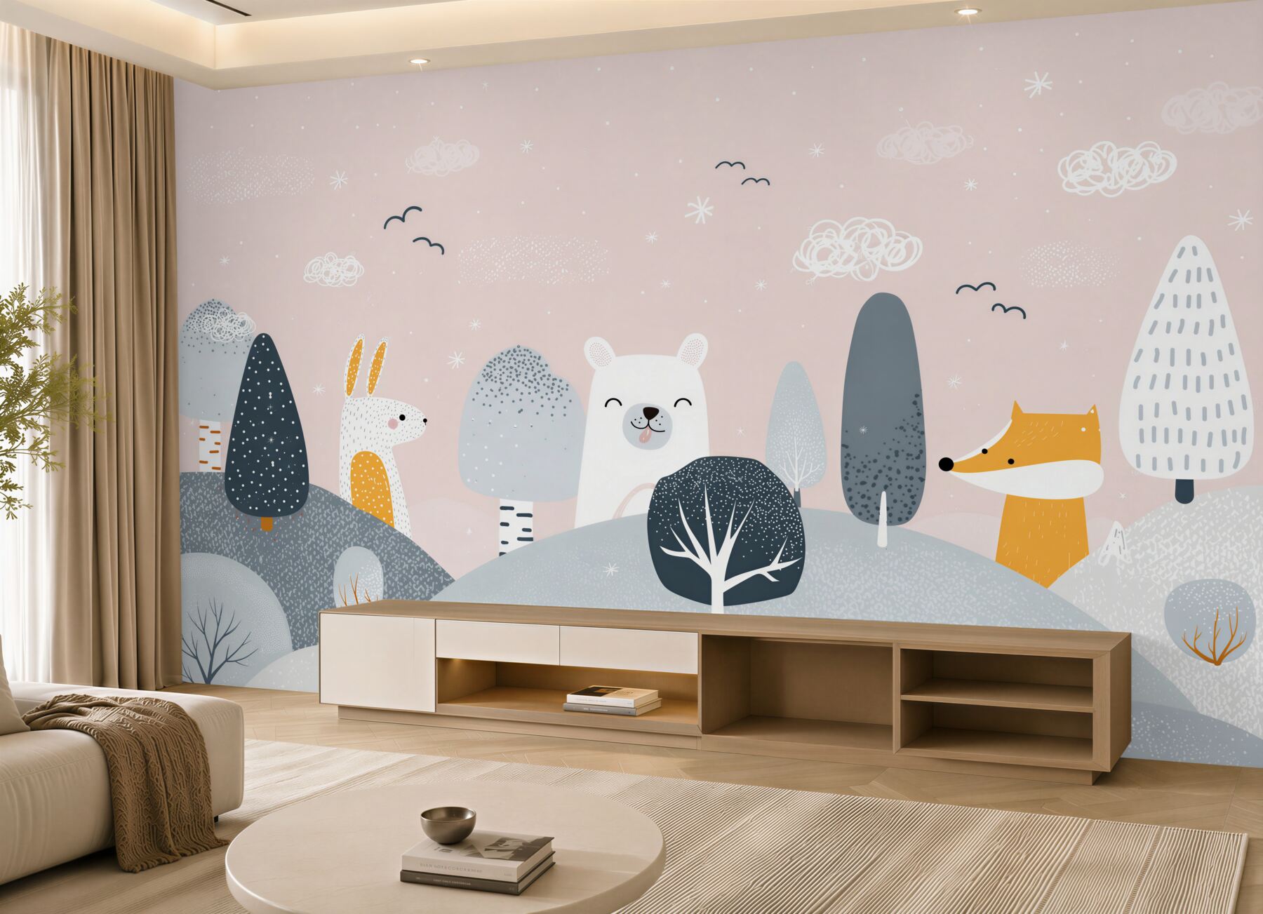 Papier peint Animaux curieux