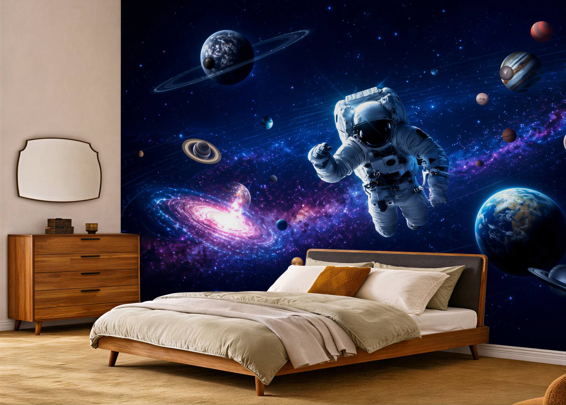 Papier peint astronaute dans l'espace