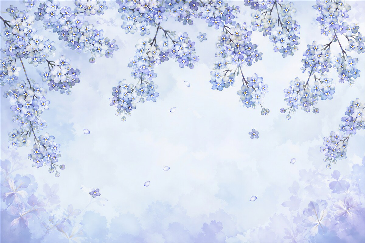 Papier peint fleur de lilas