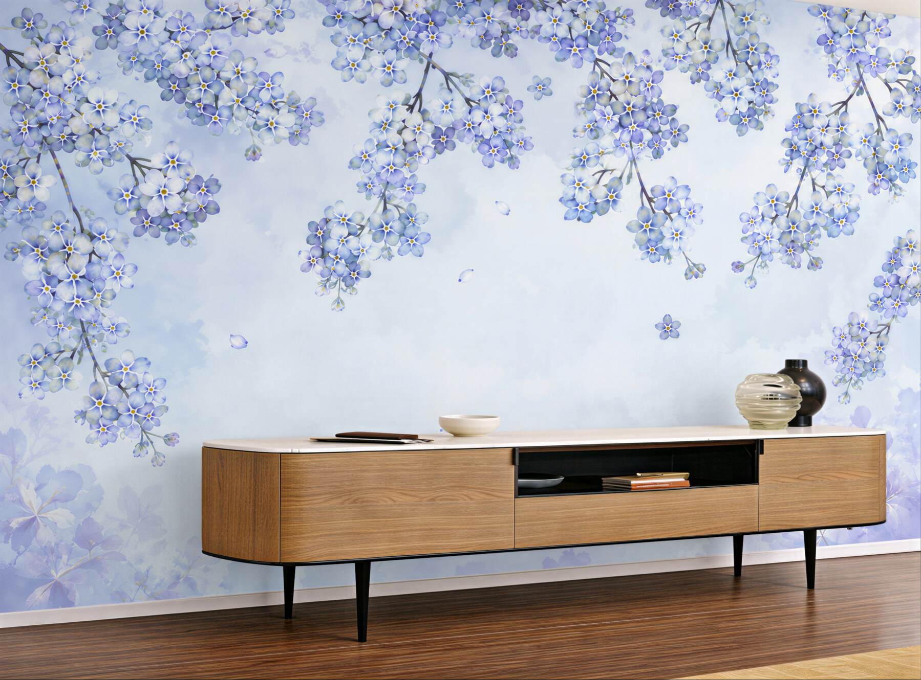 Papier peint fleur de lilas