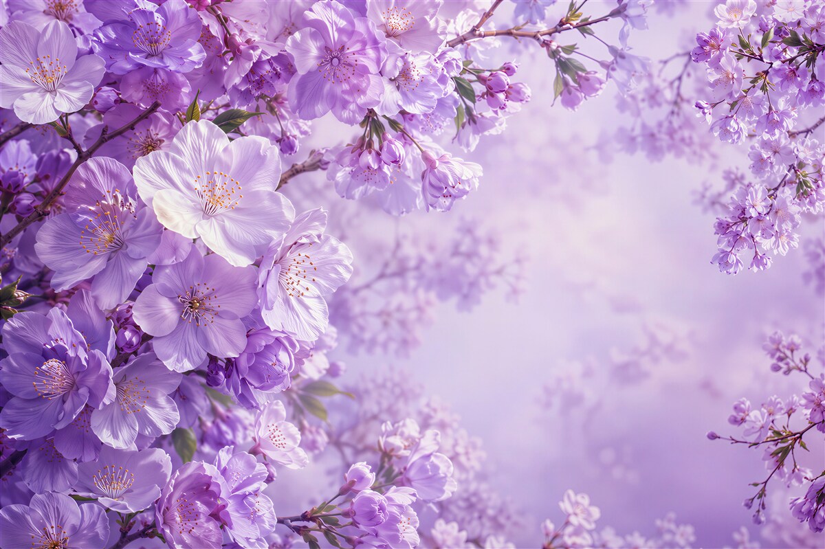 Papier peint couleurs lilas d'une délicate orchidée