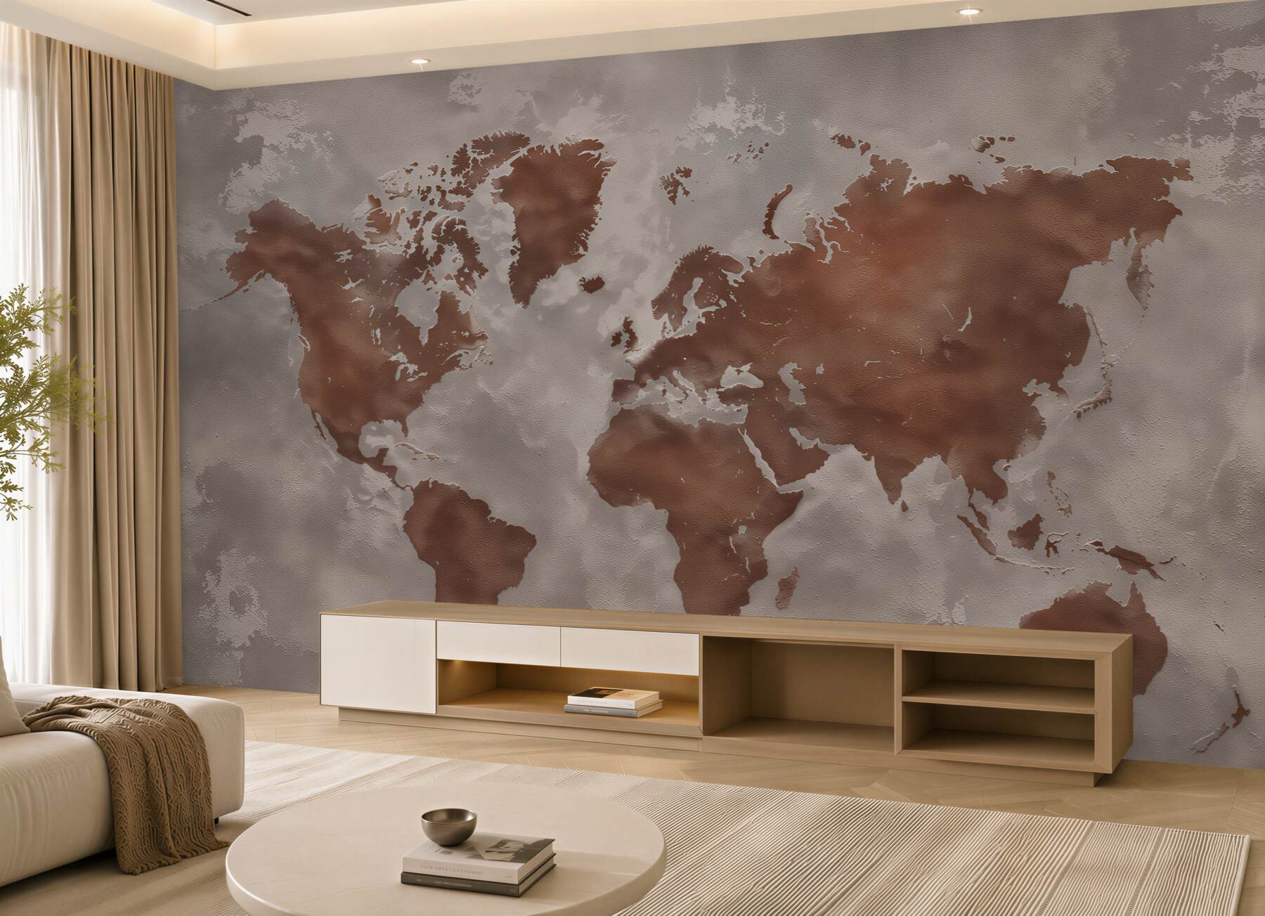 Papier peint frontières de la carte du monde