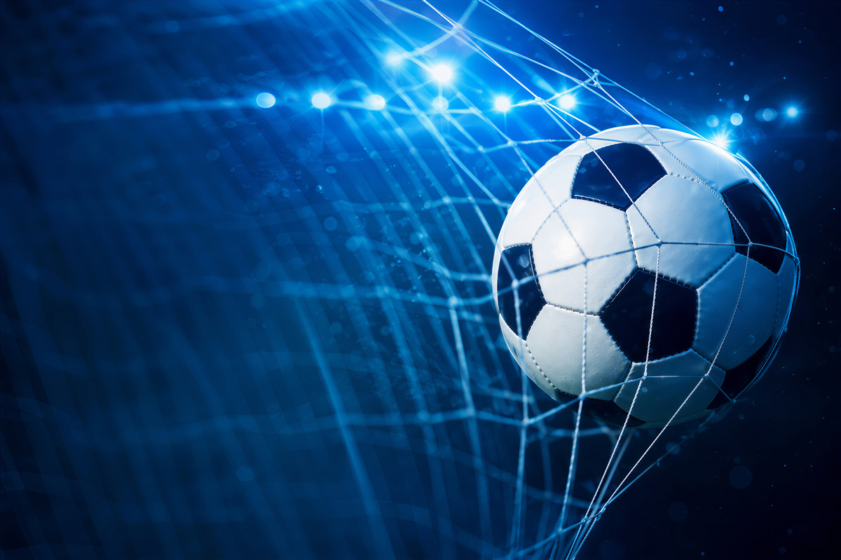 Papier peint concentre-toi sur le football dans le but