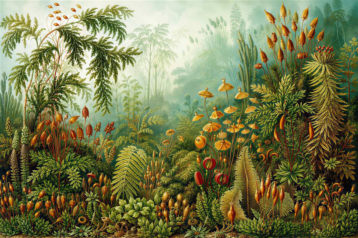 Papier peint couleurs vives de la jungle tropicale