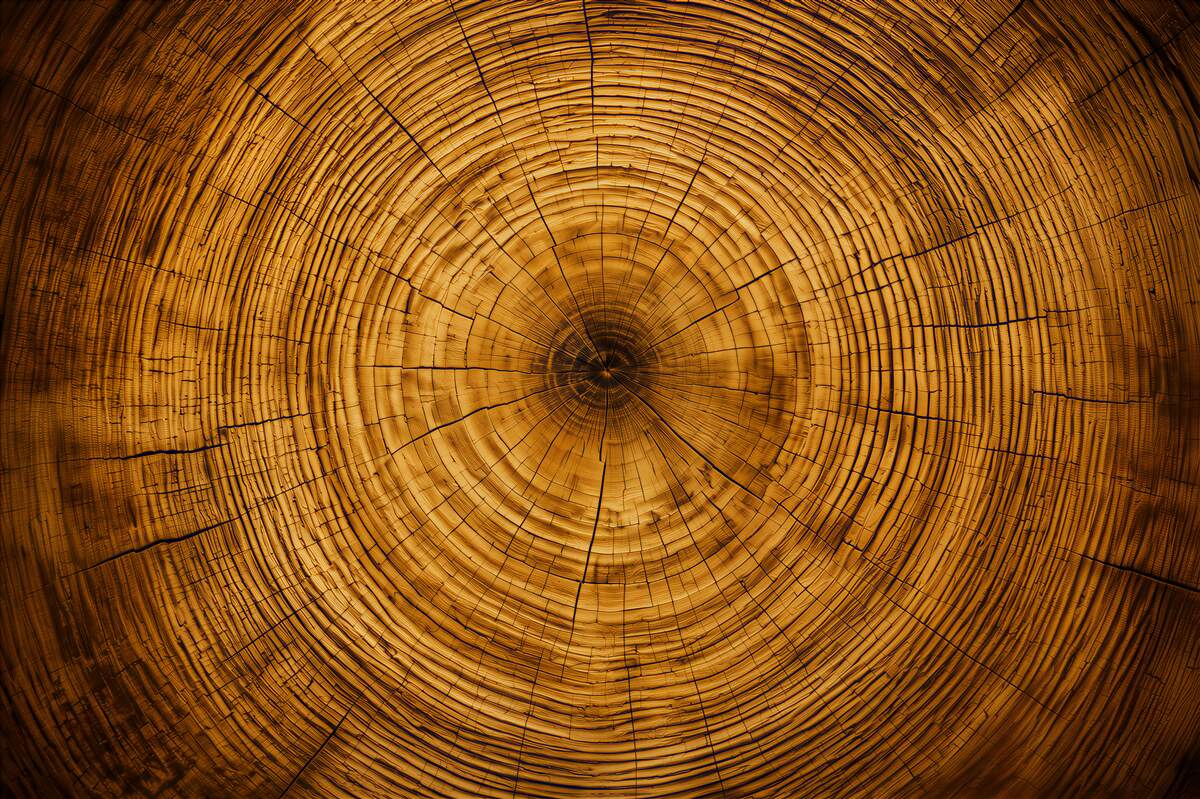 Papier peint jeunes plants de centenaires arbres