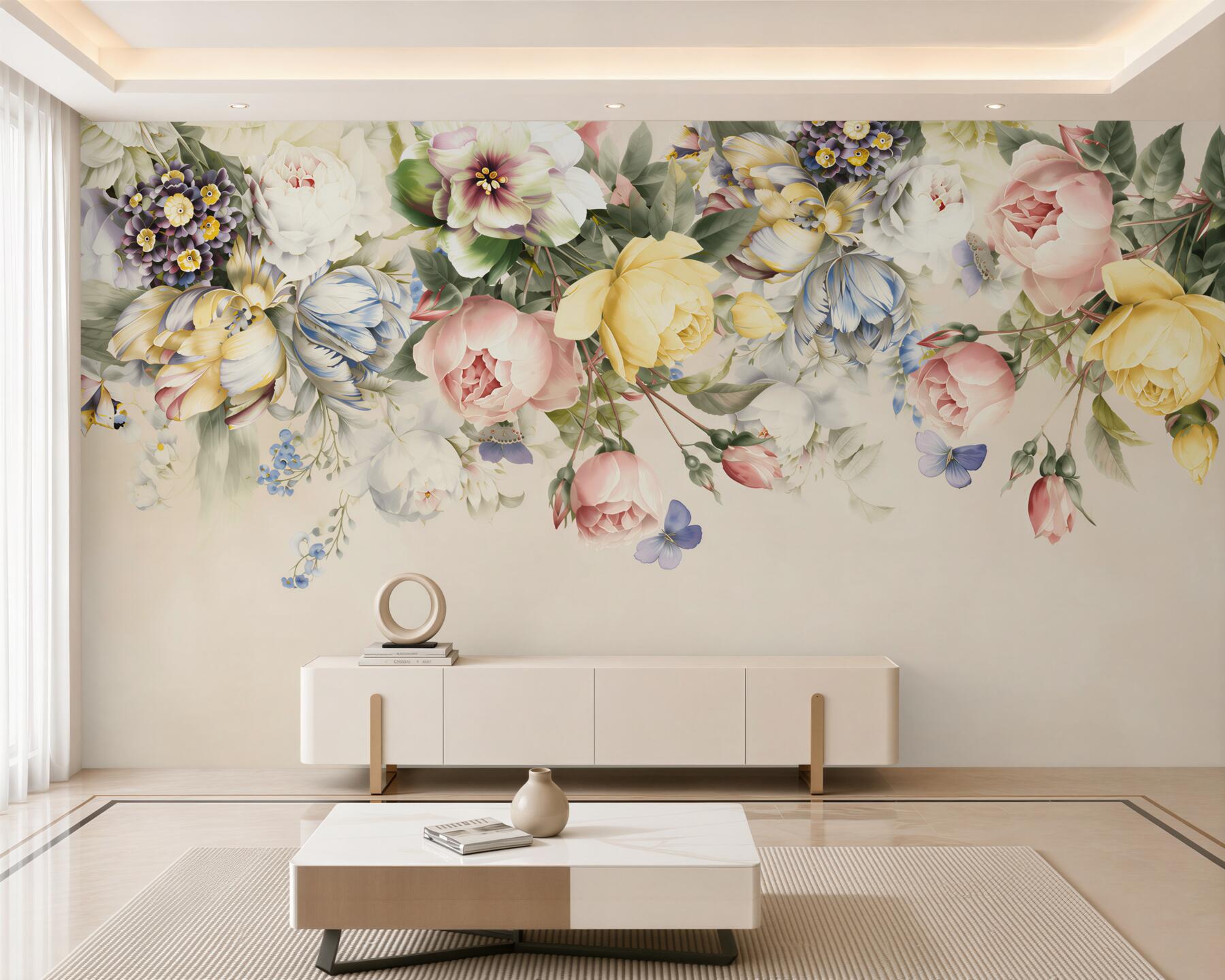 Papier peint Bouquet de roses