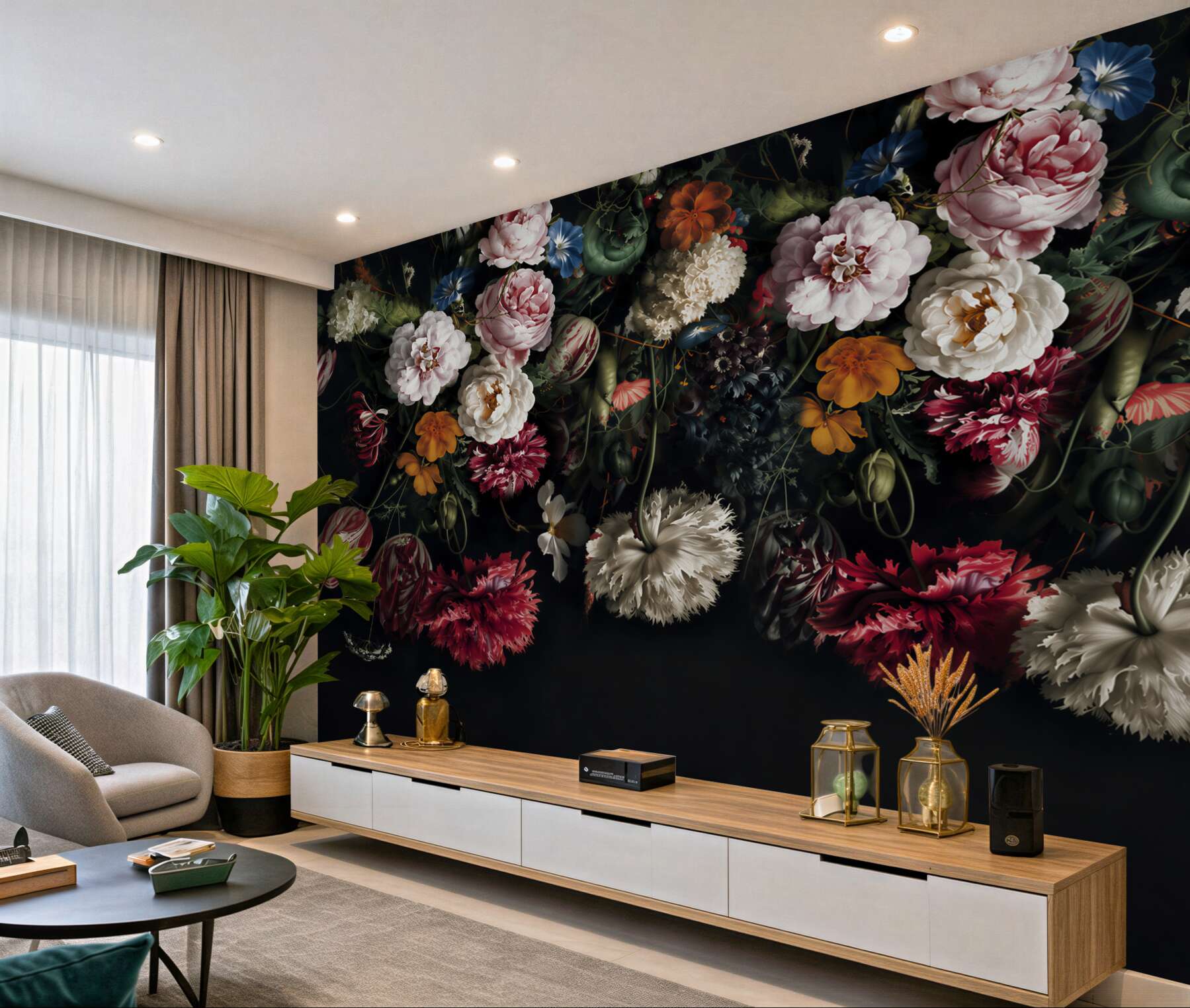 Papier peint Schnittblumen, Blume und zeitgenössische Kunst