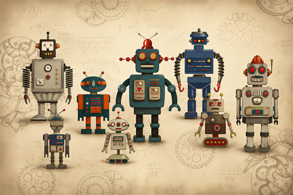 Papier peint Robots dans la chambre d'enfant