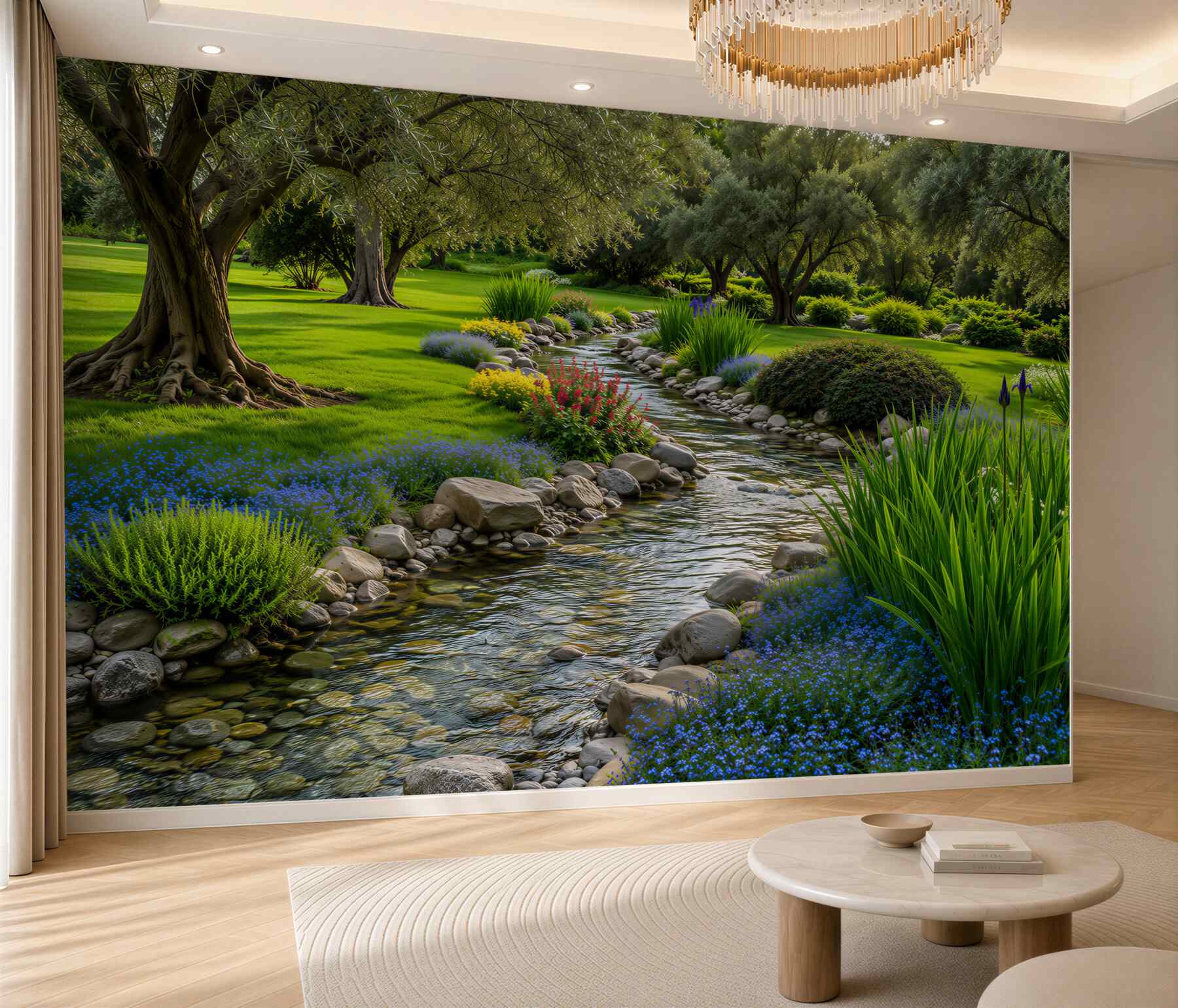 Papier peint Oasis dans le jardin japonais