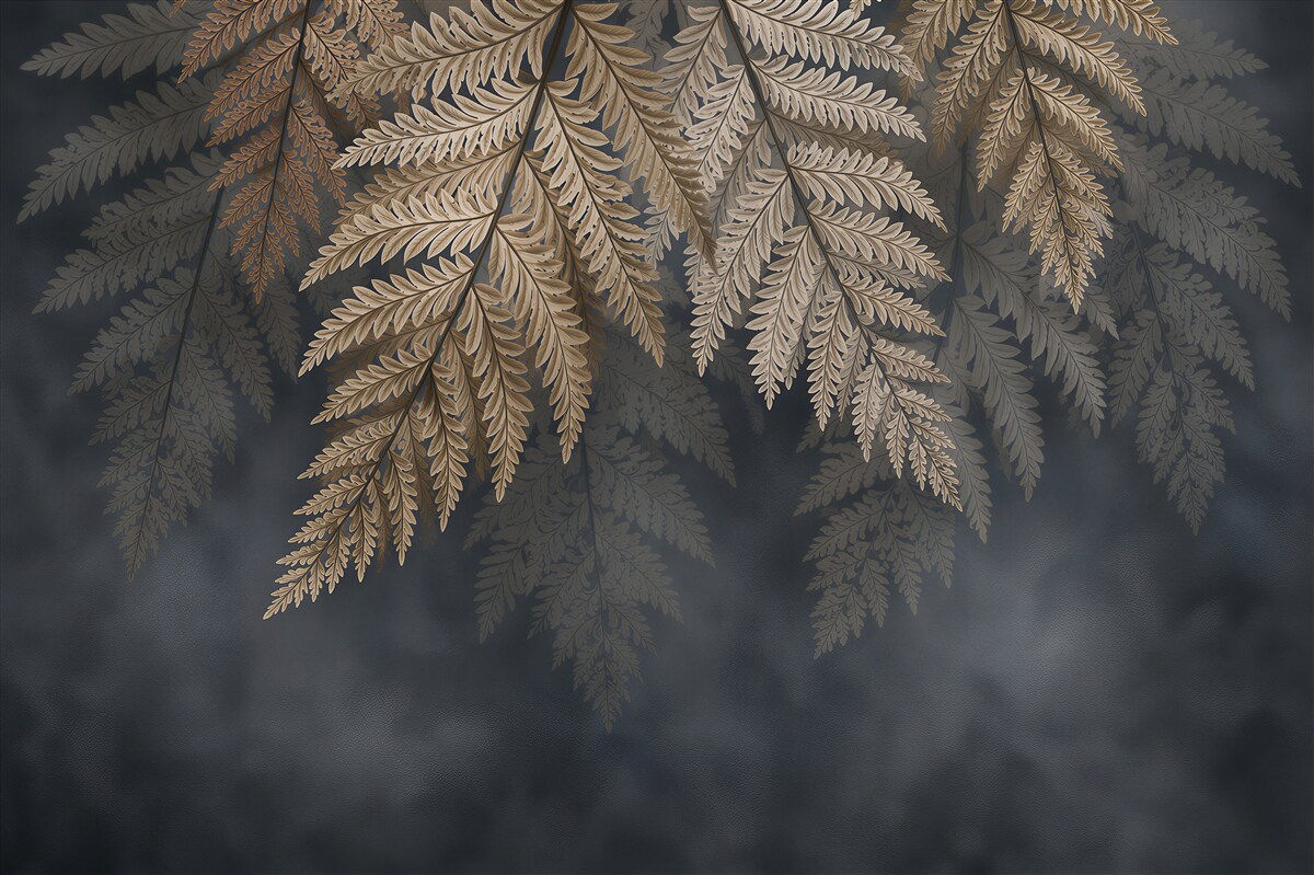 Papier peint feuilles de fougère