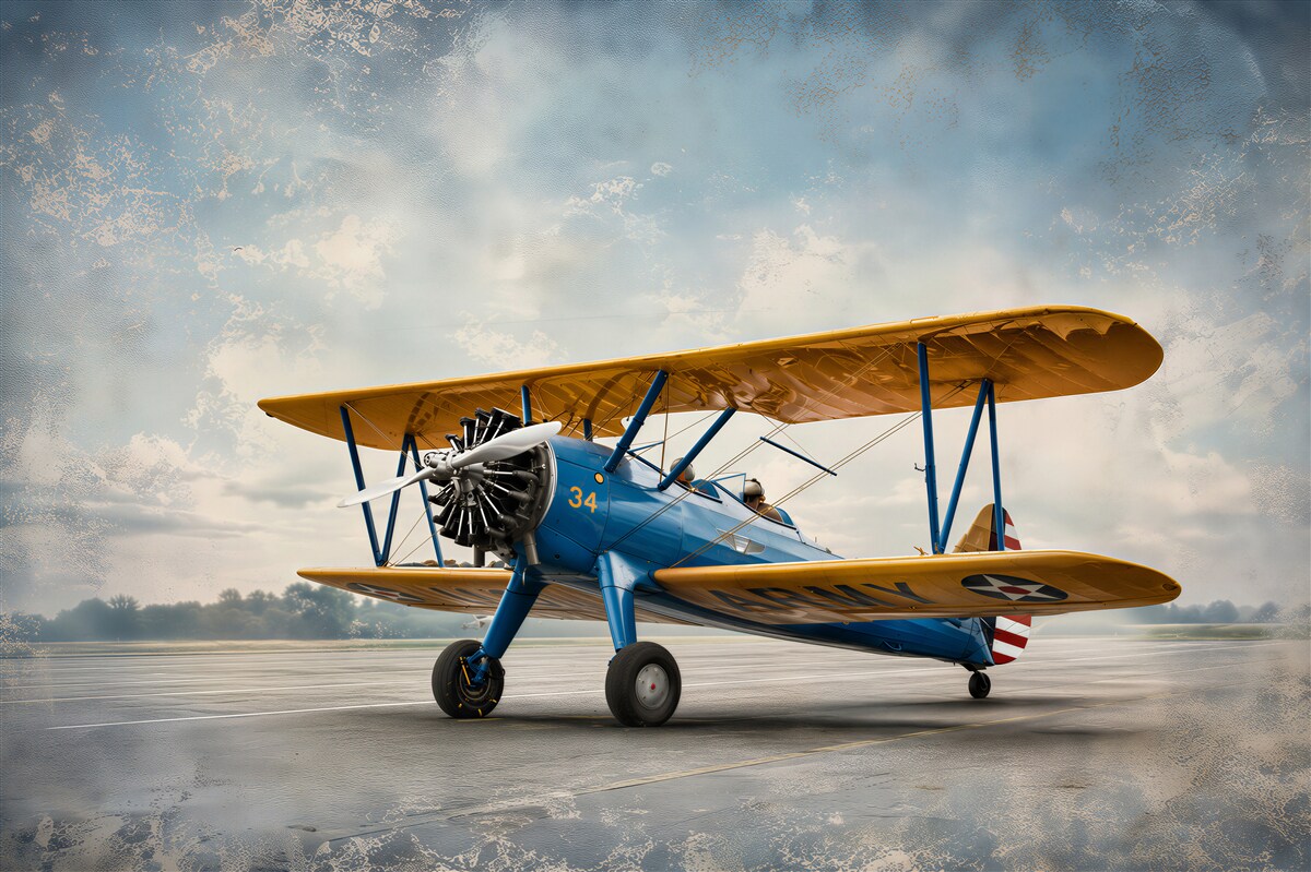 Papier peint Avion, avion et biplan