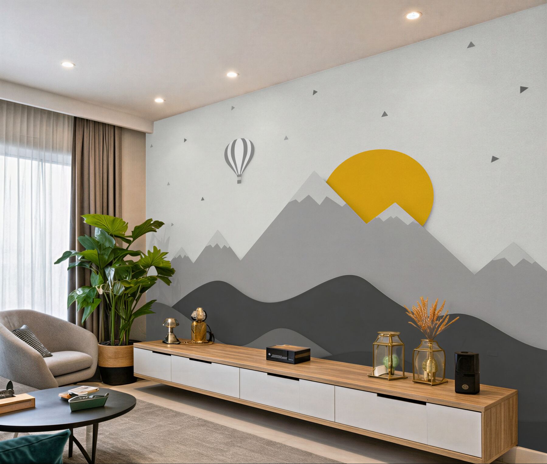 Papier peint Montagnes féeriques