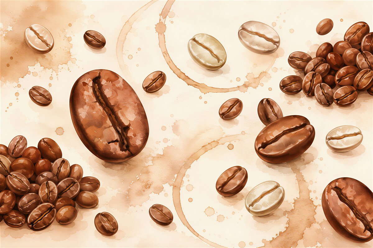 Papier peint Grains de café