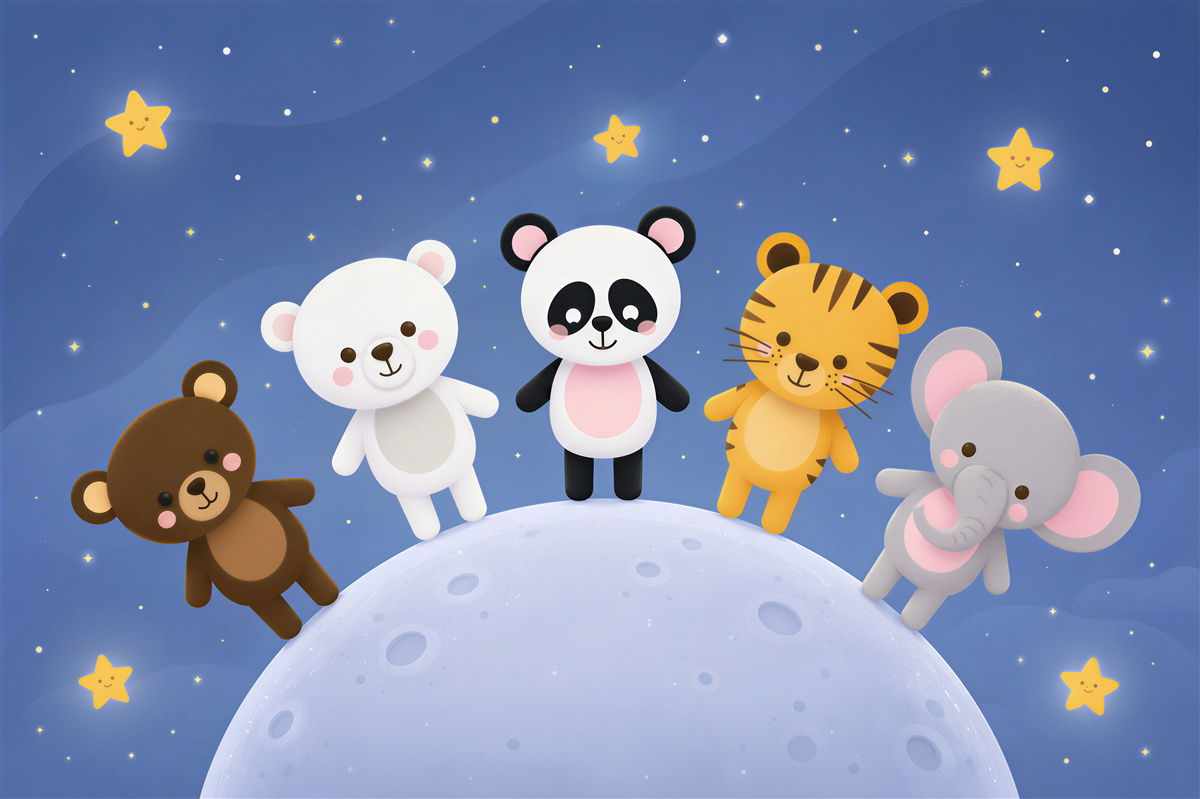 Papier peint Animaux amicaux
