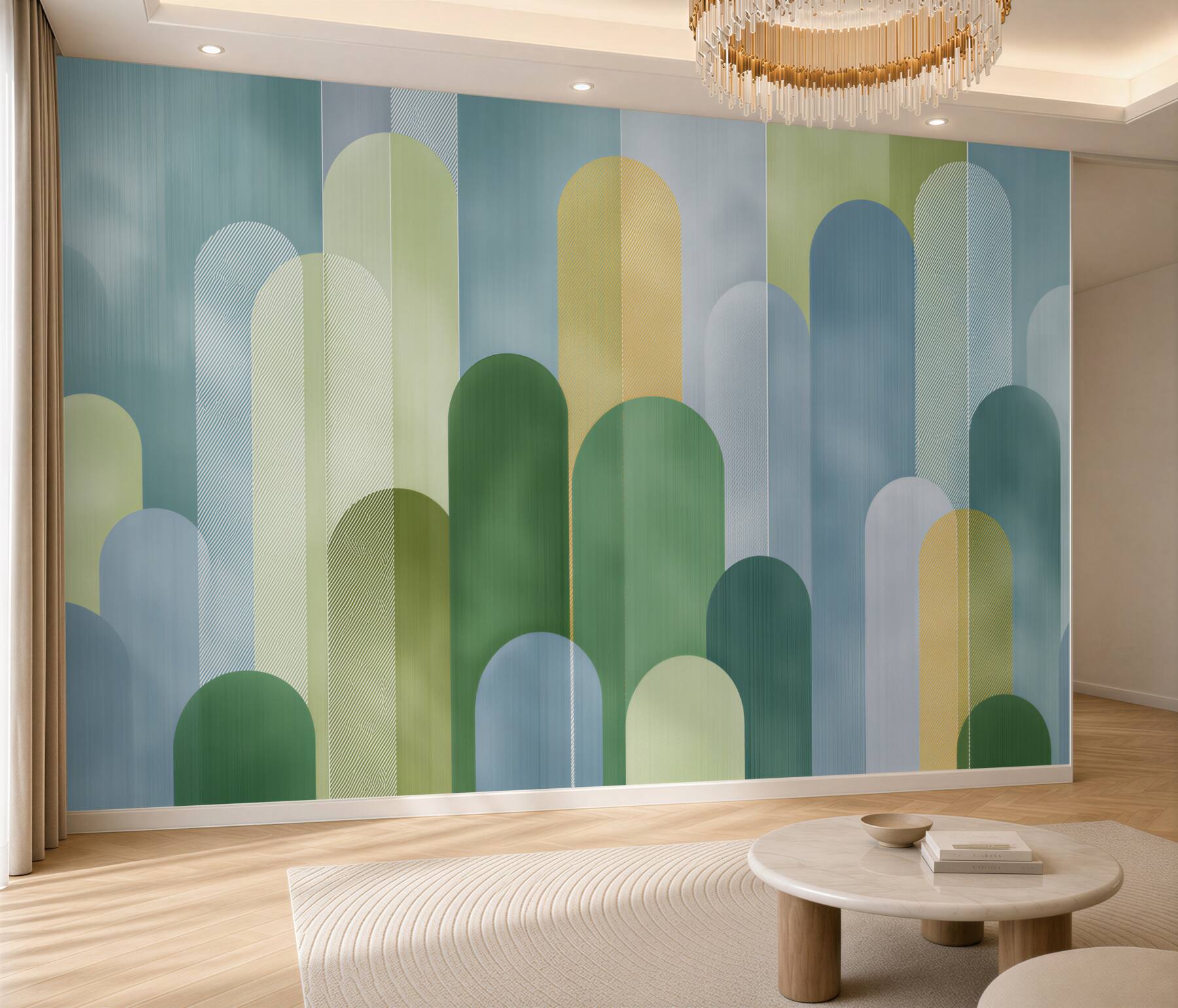 Papier peint Bandes abstraites verticales