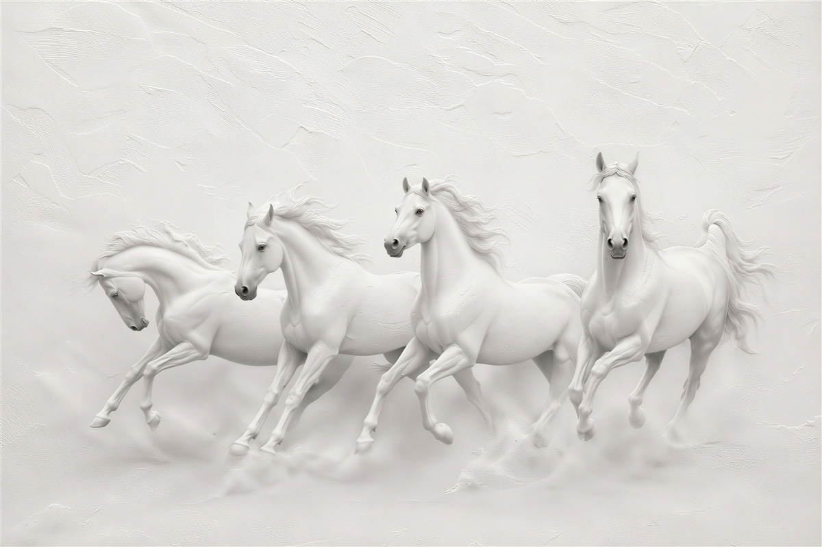 Papier peint Troupeau de chevaux