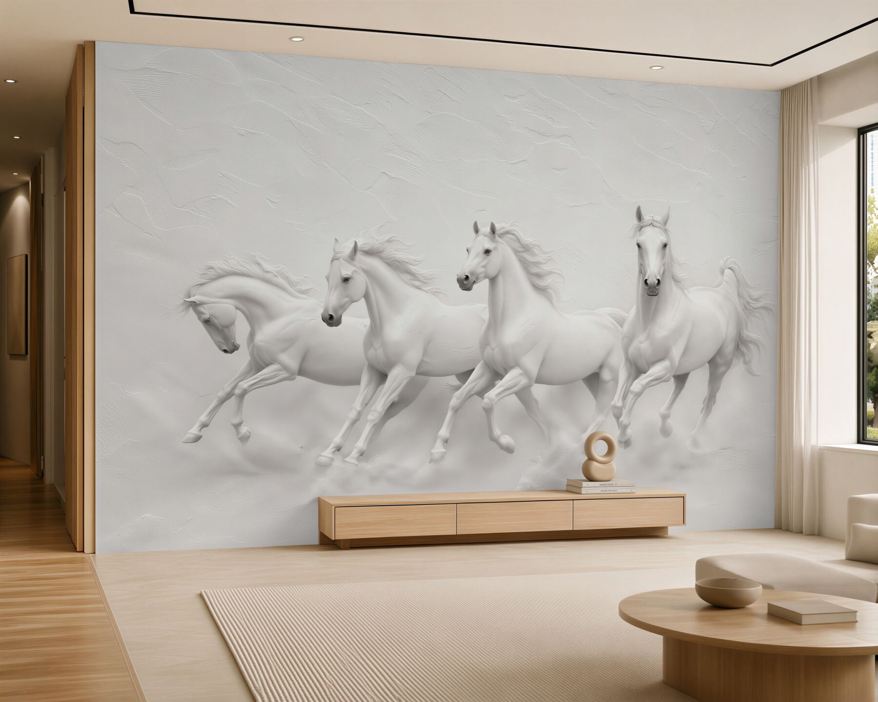 Papier peint Troupeau de chevaux