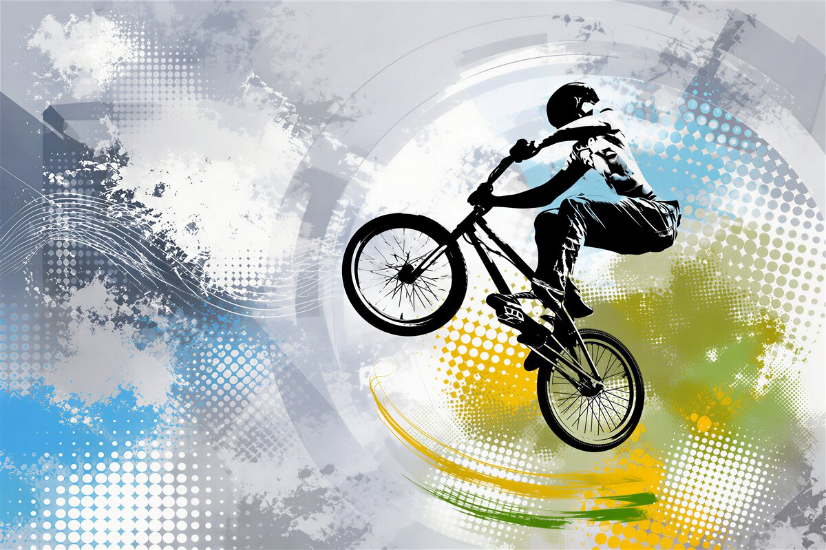 Papier peint Graffiti de motard
