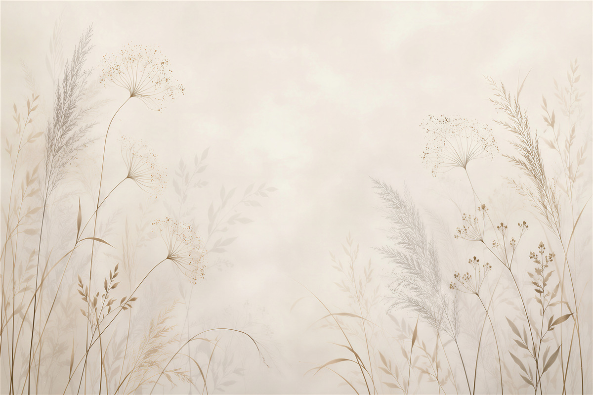 Papier peint prairie éthérée