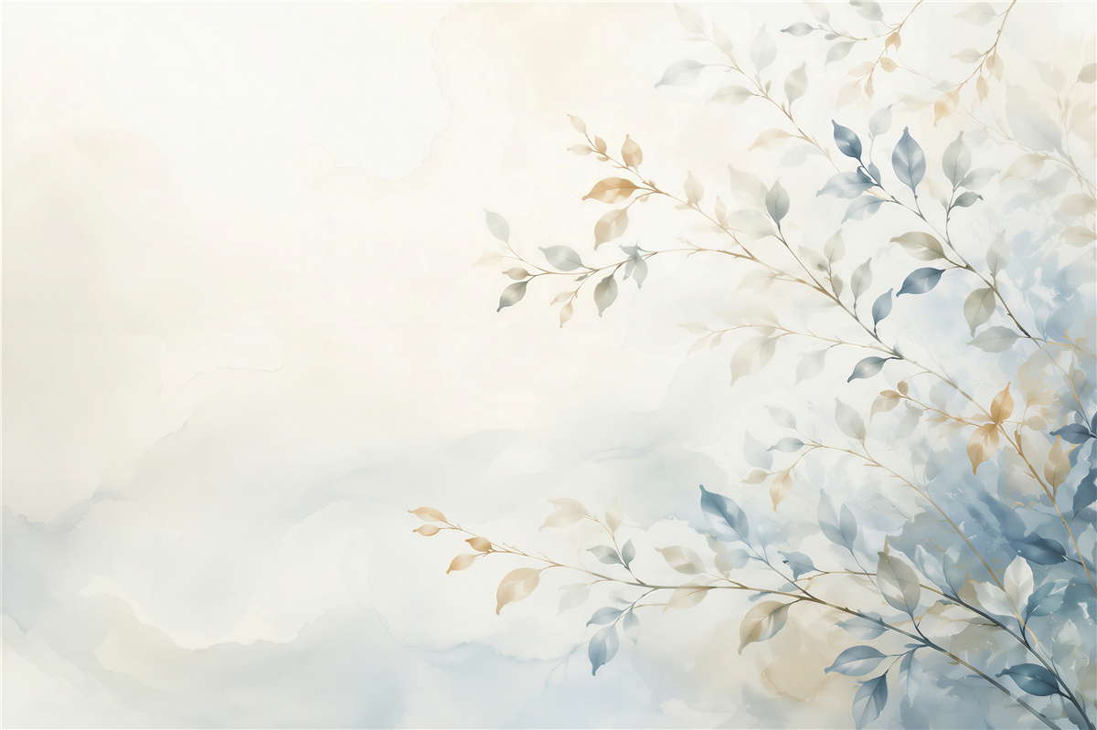 Papier peint Branches délicates aquarelle