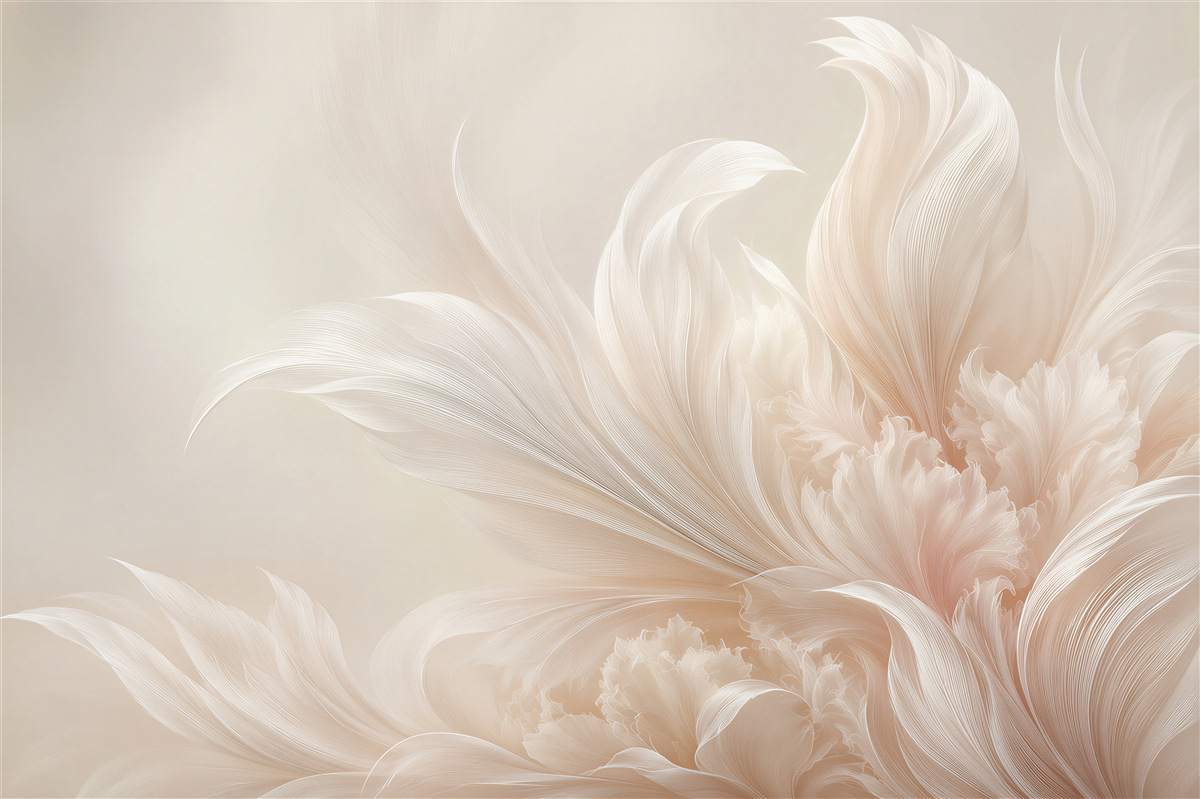 Papier peint Fleurs pastel délicates