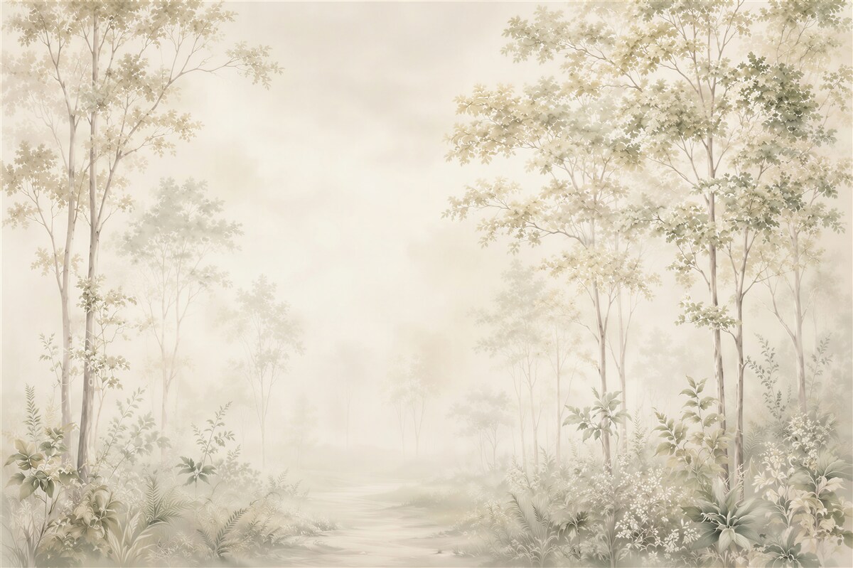 Papier peint Brume Forestière