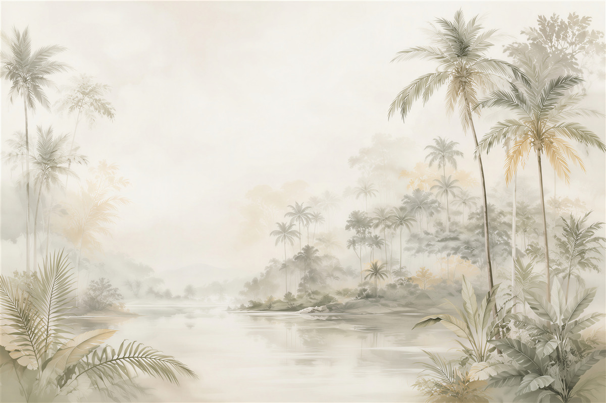 Papier peint Paradis Tropical Exotique