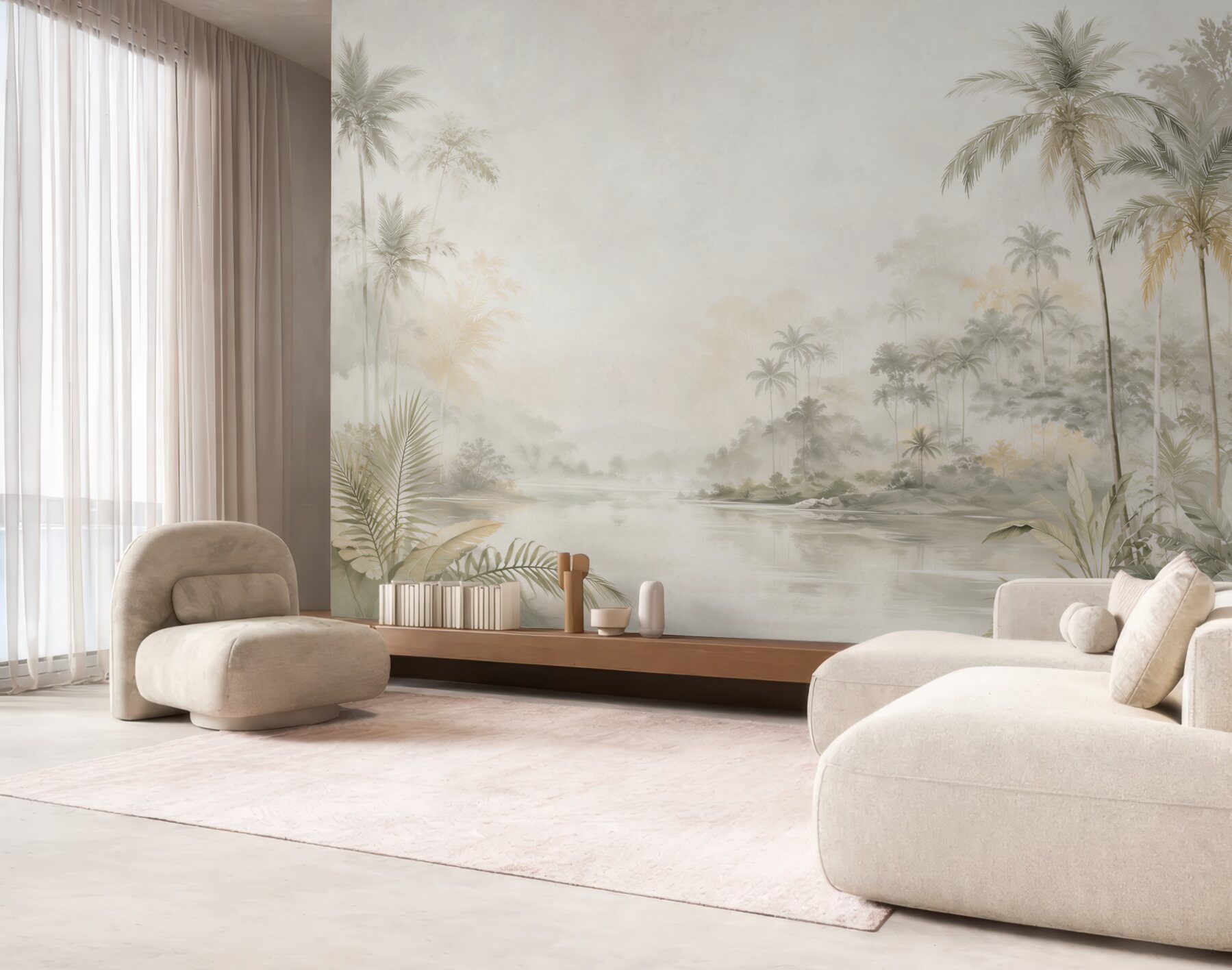 Papier peint Paradis Tropical Exotique