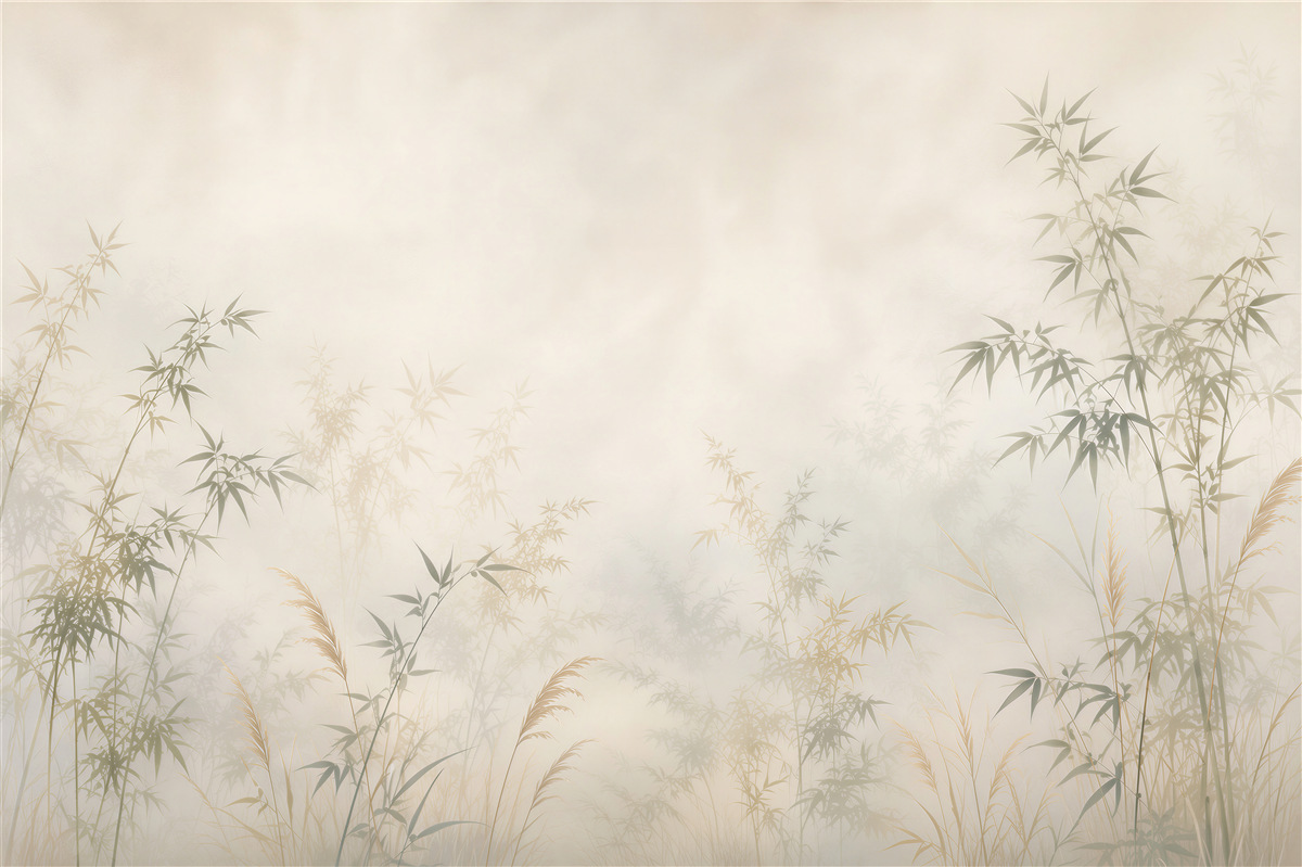Papier peint Brume de bambou