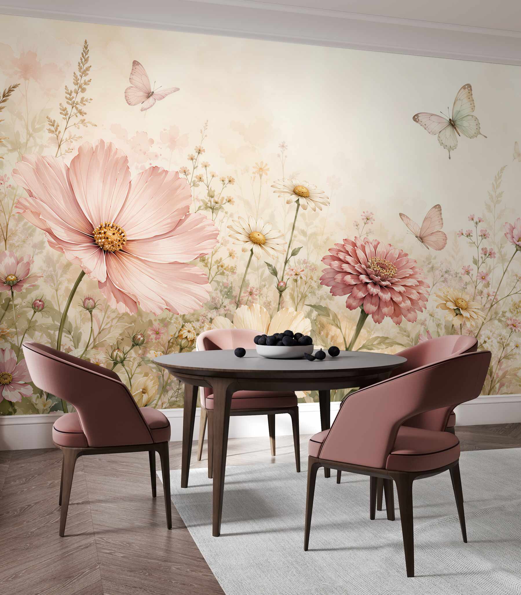 Papier peint Légèreté florale d'été