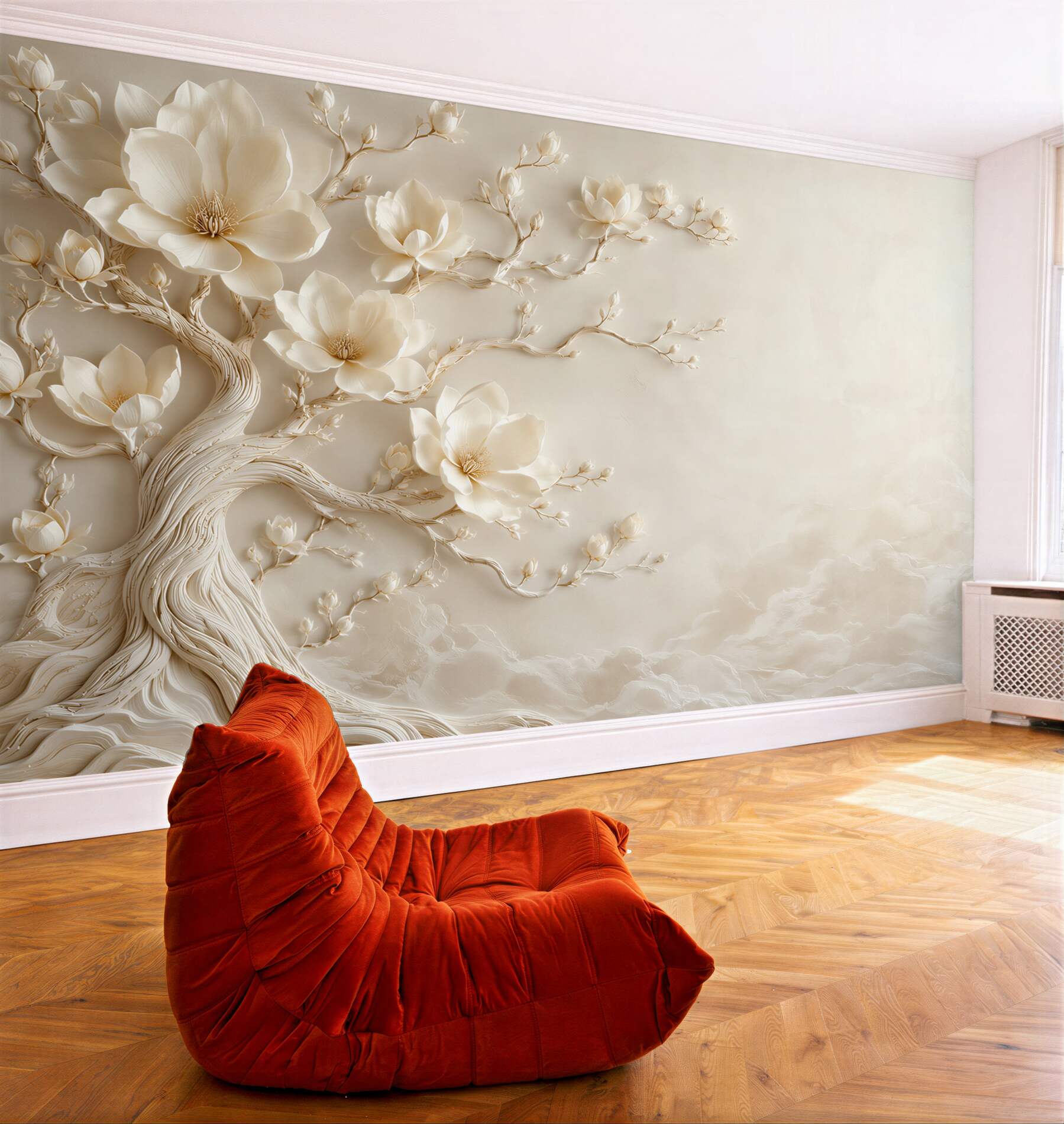 Papier peint Delicates Magnolias 3D