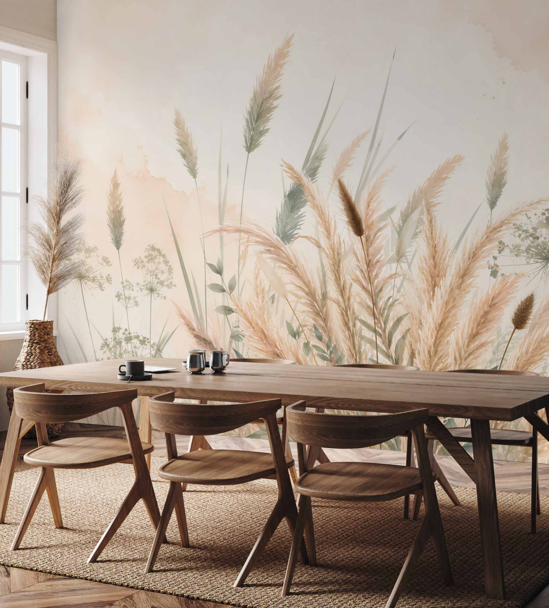 Papier peint Elegance Naturelle des Herbes