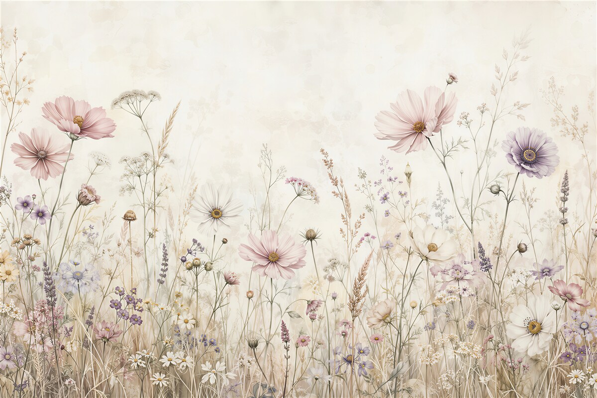 Papier peint fleurs délicates pour chaque mur